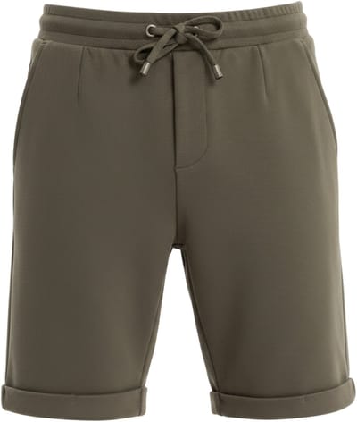 OMBRE Korte Broek - Regular Fit - Viscose - Effen Olijf S