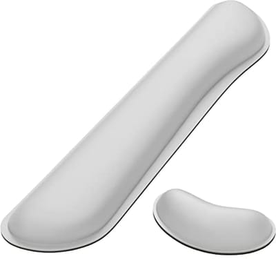 Ergonomisch Vergroot Toetsenbordsteunkussen met Traagschuim - Antislip Polssteun voor Typen, Gamen en Kantoor