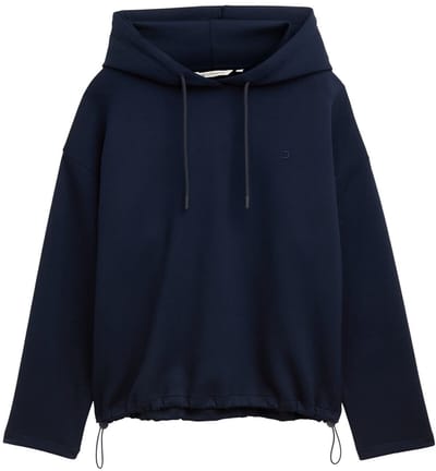Tom Tailor Denim - Loose fit scuba hoodie - Maat XL - sky captain blue