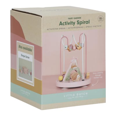 Little Dutch Activiteitenspiraal Hert Fairy Garden FSC Baby- en peuterspeelgoed Badspeelgoed Houten speelgoed