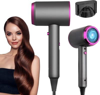 Professionele Haardroger 1250W - 3 Temperatuurstanden & Koude Lucht - Ionische Technologie - Inclusief Concentrator