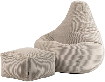 icon - Dalton Zitzak Fauteuil - Gaming - Ribfluweel - Beige