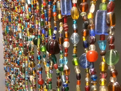 Glaskralengordijn Vliegengordijn multicolour