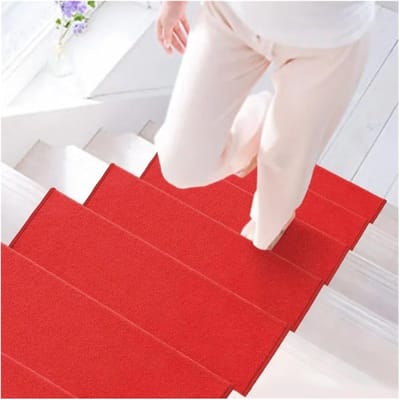 Trappenmatten Stuk - Treden Vloermat - Trap Beschermen - Antislip Klittenband - 75 x 24 cm - Effenn
