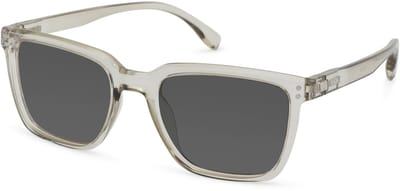 Vista Bonita CUBO XL – Zonneleesbril UV400 – Sterkte +0.50 – Kleur Kadushi Silver – Unisex model - Breed montuur – Rechthoekige pasvorm – Flexveren - Inclusief etui en doekje