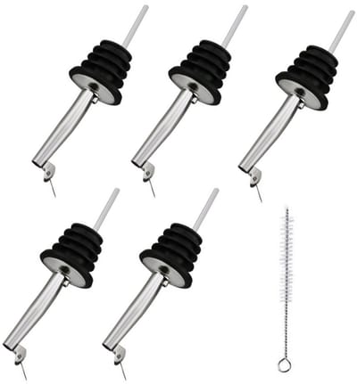 TOVBMUP Schenkdoppen - Premium Schenktuit met sluiting - voor Wijn、Fles、Cocktail - 4 stuks