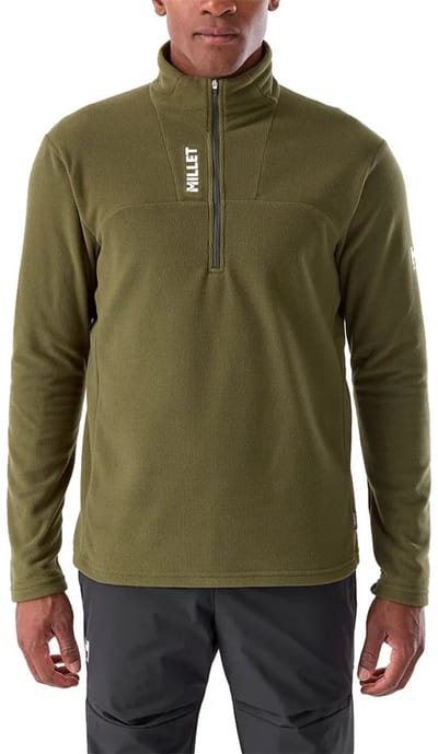 Millet Ubic Lightgrid Sweatshirt Met Halve Rits Groen S Man