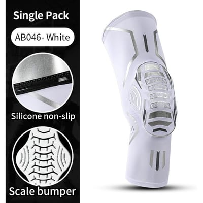 1 Stuk Kniebrace Compressie Ondersteuning Schokabsorberende Pads Mouw Voor Hardlopen Artritis Gewrichtspijn Verlichting Mannen Vrouwen L