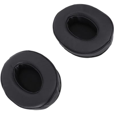 1 Paar Headset Oorkussens Eiwitleer Schuim Spons Oorkussens Vervanging voor ATH M50X M40X M30X black