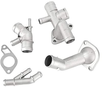 Dailygoods- Koelvloeistof Flens Kit - Aluminium - 4 Stuks/set - Vervanging voor 1.8T 2000-2005 - Eenvoudig te installeren - Hoge kwaliteit aftermarket - Koelvloeistof Slang