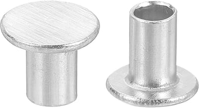 50x Halfronde Klinknagels Aluminium 5x8mm - Platte Kop Blindklinknagels voor Reparatie en Bevestiging