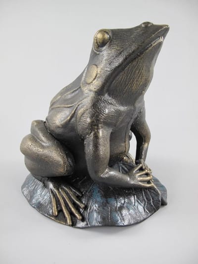 MadDeco - Gietijzeren - beeldje - kikker - groot - formaat