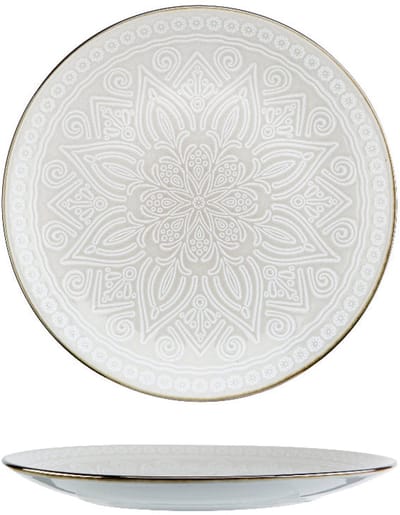 Cosy & Trendy Dinerborden Murano Beige ø 27.5 cm - 6 Stuks