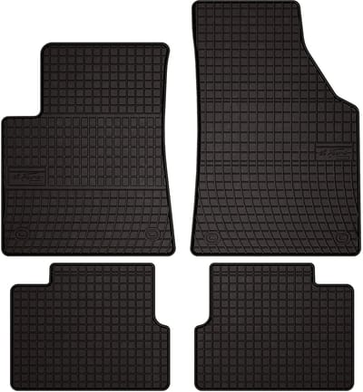 Wielganizator SolidPRO Serie - Zwarte Rubber Autotapijten - Jeep Cherokee KL (2013-) - Past Vorm - Versterkte Pedalenzone