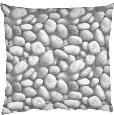 Sierkussens - Kussentjes Woonkamer - 50x50 cm - Steentjes - Grijs - Ovaal