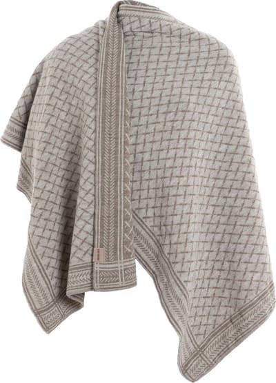 Knit Factory Dusk Omslagvest - Marron/Iced Clay - One Size
