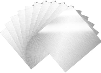 Aluminium Platen 15 x 15 cm voor Modelbouw en Doe-Het-Zelf Projecten - 12 Stuks