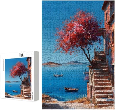 Puzzel 4000 stukjes - Legpuzzel volwassenen - Ontspanning en decoratie - Premium lindenhout - 147x105 cm - Zee en boom