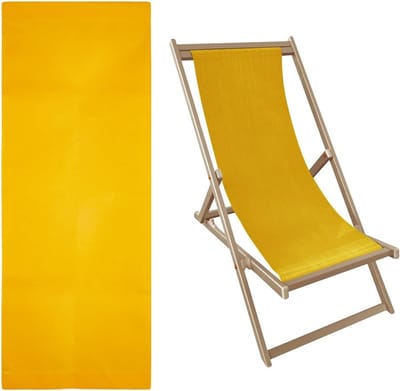 Dailygoods - Vervangingsstof voor Strandstoelen in Geel