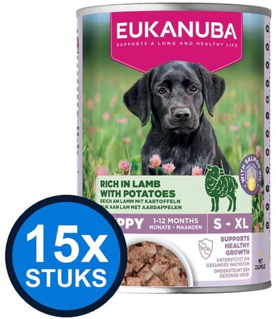 15x Eukanuba - Life Care Dog Wet Puppy Lamb & potato - Hondenvoer Natvoer - 400 g