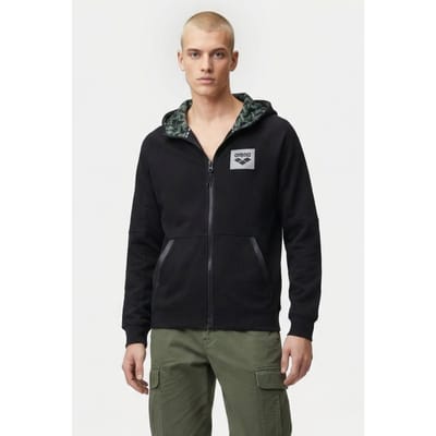 Arena Man Hoodie Full Zip Black Größe: XS | Sportjacken Outlet | Herren | Schwarz