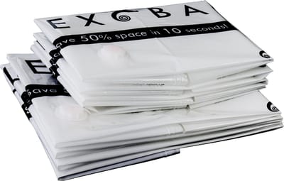 Flextail Gear vacuümzakken Flexbag L Vacuüm opbergzakken - Vacuüm zakken kleding 80x60 cm - 4 stuks