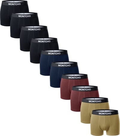Boxershort Heren - 10 Pack boxershorts heren - Onderbroeken Heren - Boxershorts - Ondergoed - Mix Kleur - 10 Pack boxershorts heren - Maat: (S - XXL) - MONTCHO - Essence Series