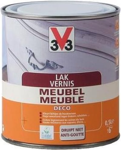 V33 Meubellak Lichte Eik Zijdeglans 500ml