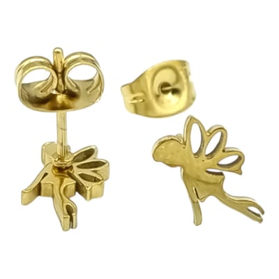 Elf Oorknopjes voor Meisjes - Hypoallergeen Premium Staal - 10 x 7 mm - Goudkleurig