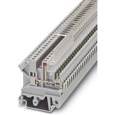 Phoenix Contact 3002076 Doorgangsklem 5.1 mm Schroeven, Steekklem Grijs 50 stuk(s)