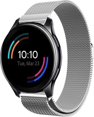 Bandje geschikt voor OnePlus Watch - Zilver Milanese Band