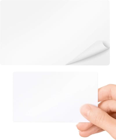Toegangskaarten Houder - PVC Kaarten - Toegangscontrole - Zelfklevend Herbruikbaar - Creditcard Formaat - Wit