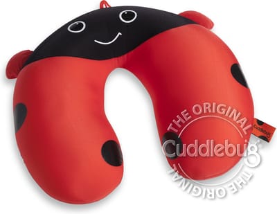 Cuddlebug Kussen - Reiskussen (reizen) - Ladybug - U vorm - R pet - Kinderreiskussen - Wasbaar
