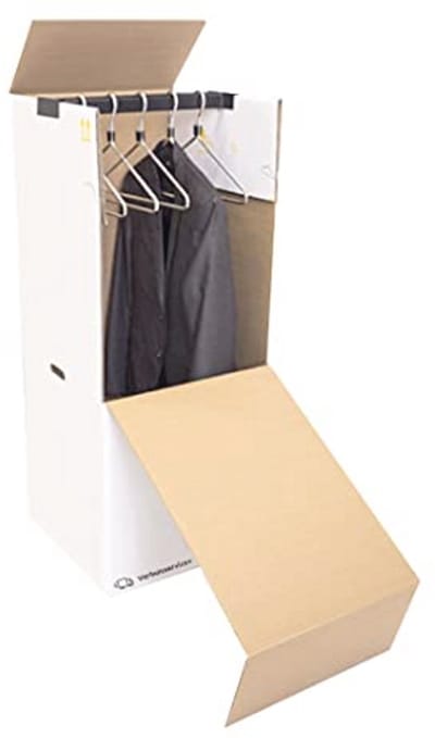 XL Kledingdoos - Garderobedoos voor Kreukvrije Opslag - Extra Sterk en Zelfsluitend - 102x50x50cm