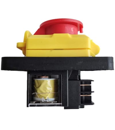 Elektromagnetische Schakelaar - Noodstop Schakelaar - Machine Bediening - Ingebouwde Onder- en Overspanningsbeveiliging - 16A 220-240V - Grijs