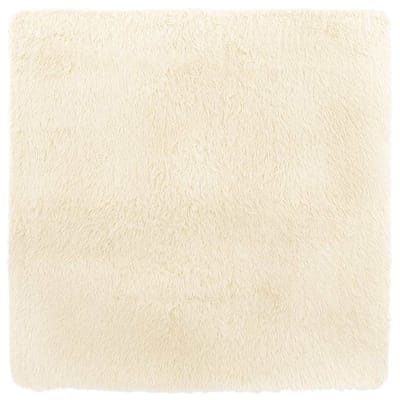 vidaXL - Hoogpolig - vloerkleed - NAVARRA - 240x240 - cm - polyester - crèmekleurig