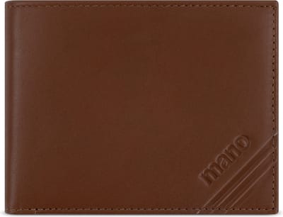 mano Don Antonio Portemonnee Leer 11 cm - Jongens - Horizontaal - cognac