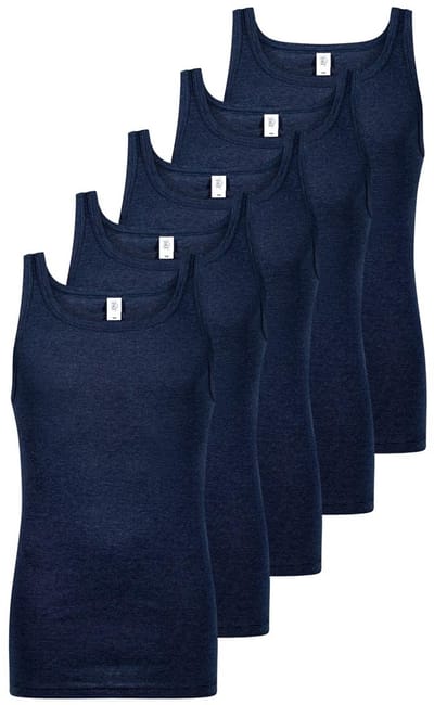 ESGE Heren onderhemd 5 pack - Fijnrib Jeans