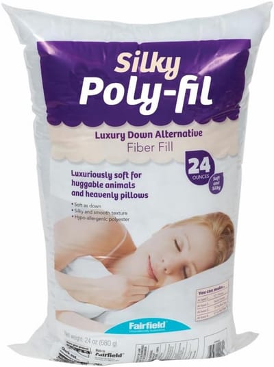 Zachte Polyester Fiberfill Vulling - Siliconenvezel voor Kussens, Knuffels en Handwerk - 24oz