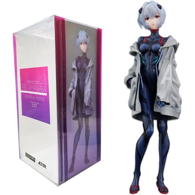 22cm Anime EVA NEON GENESIS Ayanami Rei EVANGELION Figuren Millennials Illust Actiefiguur Trendy Kleding PROTOTYPE Model Speelgoed With box black