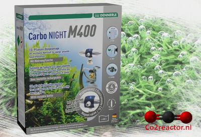 Dennerle Carbo Night M400 | Aquarium CO2 Systeem met nachtschakelaar | Met hervulbare fles | Voor Aquaria tot 400 Liter