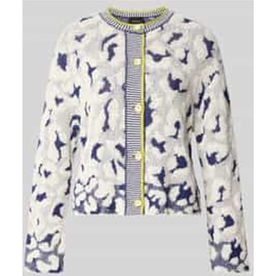 Gebreid jack in all-over look met ronde hals