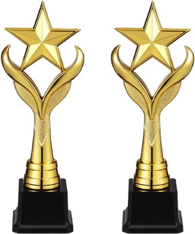 Trofee Beker - Gouden Award - Wedstrijd Prijzen - Speciaal Vormgegeven - 28.7 cm - Goud