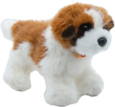 Cute since 1999 - Knuffel St. Bernard - Staande St. Bernard speelgoed - Baby knuffel - 20cm