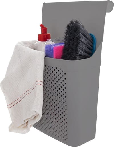 Keukendeur Organizer Plastic 24x12x35 cm - Keukenkast - Deur Keukenrek - Opbergbakje Hangend