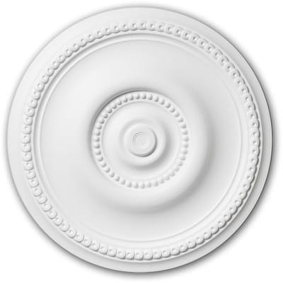Plafond Rozet 156002 Profhome plafond centrum Sierelement Art Nouveau stijl wit Ø 52 cm