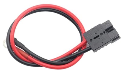 8AWG batterijadapterkabel met O-type klem en 50A stekker - 50 cm