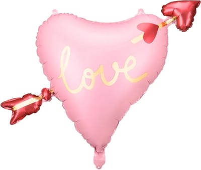 Partydeco - Folieballon Hart met pijl 66 x 48 cm