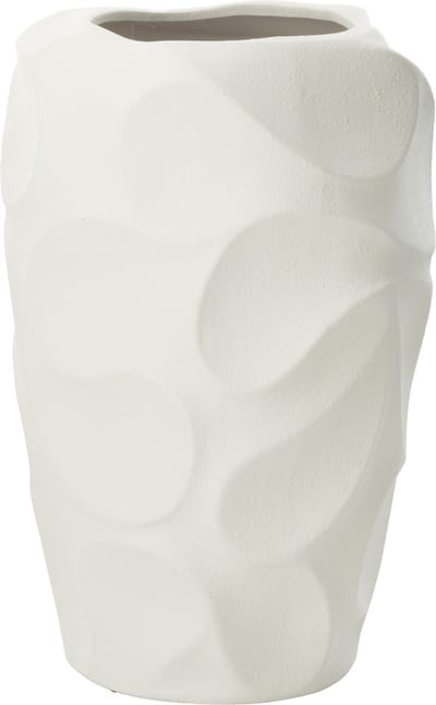 J-Line vaas Mirena - keramiek - wit - large - 43 cm hoog