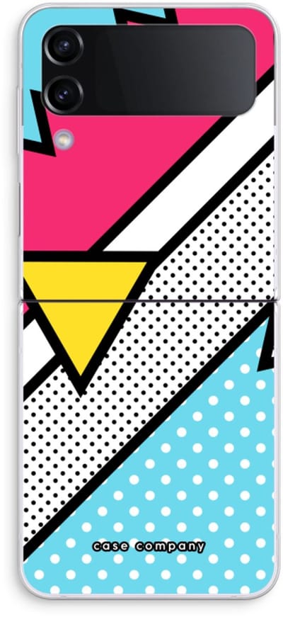 Case Company® - Hoesje geschikt voor Samsung Galaxy Z Flip4 hoesje - Pop Art #3 - Soft Cover Telefoonhoesje - Bescherming aan alle Kanten en Schermrand